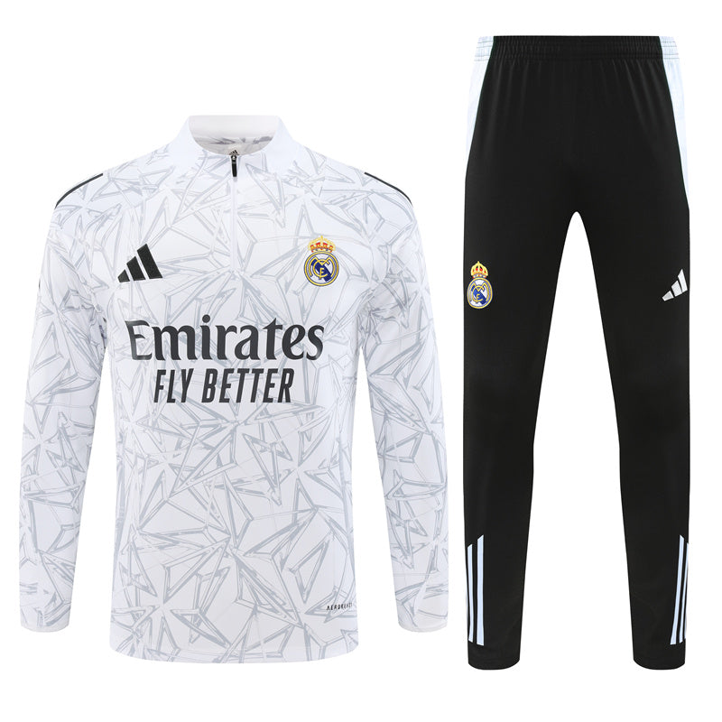 Real Madrid Half Zip Tracksuit 2024/25