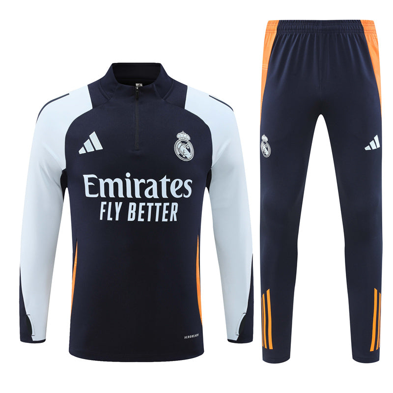 Real Madrid Half Zip Tracksuit 2024/25