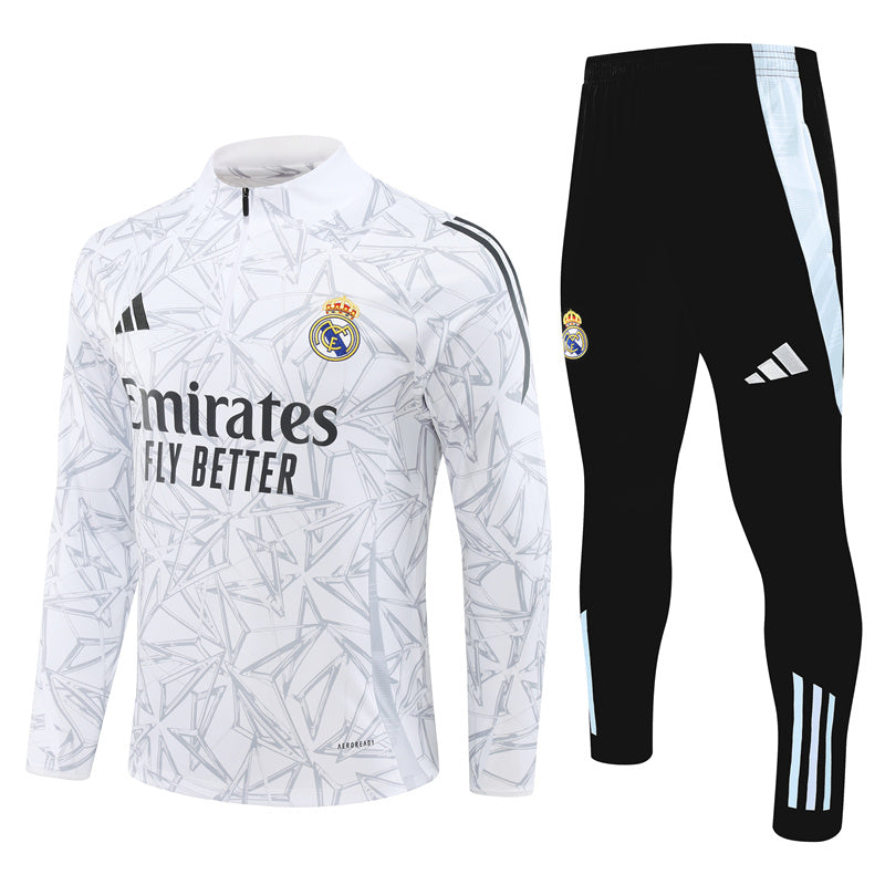 Real Madrid Half Zip Tracksuit 2024/25