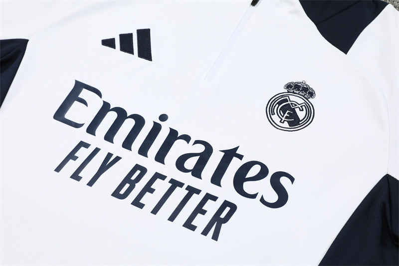 Real Madrid Half Zip Tracksuit 2024/25