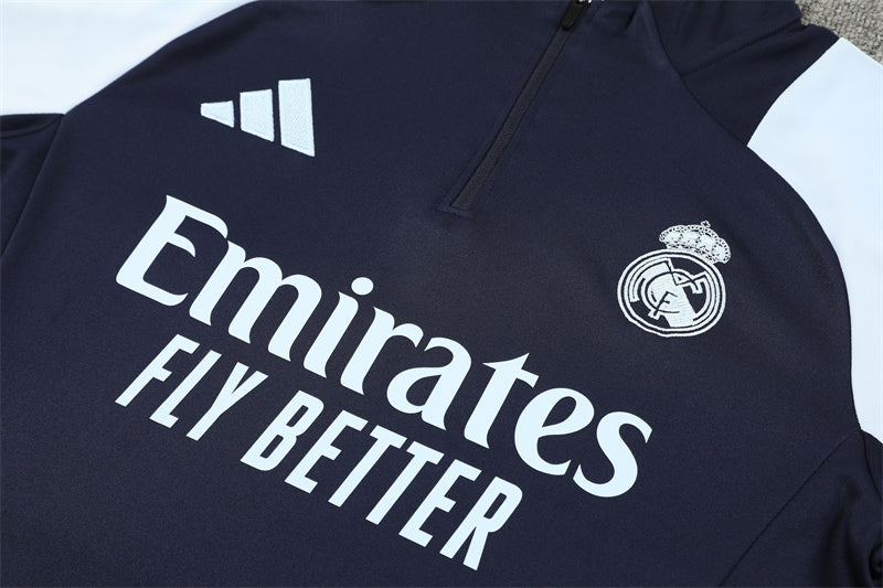 Real Madrid Half Zip Tracksuit 2024/25