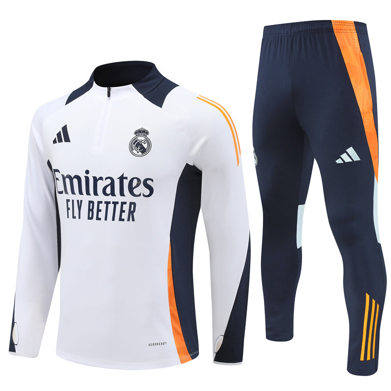 Real Madrid Half Zip Tracksuit 2024/25