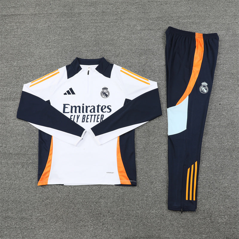 Real Madrid Half Zip Tracksuit 2024/25